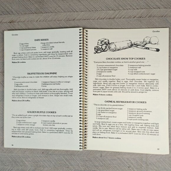 Miriam B. Loo Holiday Cookbook Spiral Bound 1979 Recipes Christmas Baking - Picture 6 of 9